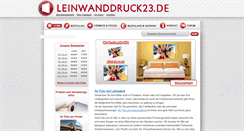 Desktop Screenshot of leinwanddruck23.de