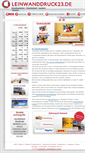 Mobile Screenshot of leinwanddruck23.de